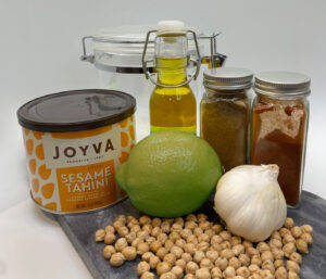 Joyva Sesame Tahini and hummus ingredients